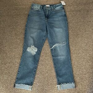 Good American Distressed High Waisted Jeans